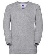 Kids v-neck sweatshirt — Light Oxford