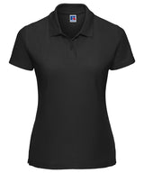 Women's classic polycotton polo — Black