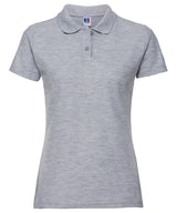 Women's classic polycotton polo — Light Oxford