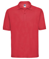 Classic polycotton polo — Bright Red