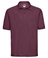 Classic polycotton polo — Burgundy