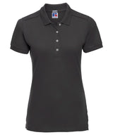 Women's stretch polo — Black