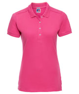 Women's stretch polo — Fuchsia