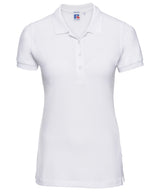 Women's stretch polo — White