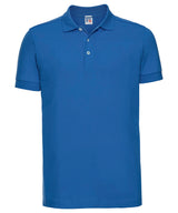 Stretch polo — Azure Blue