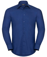 Long sleeve easycare tailored Oxford shirt — Bright Royal