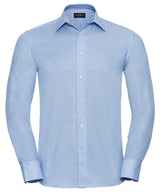 Long sleeve easycare tailored Oxford shirt — Oxford Blue