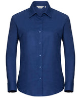 Women's long sleeve easycare Oxford shirt — Bright Royal