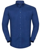 Long sleeve easycare Oxford shirt — Bright Royal