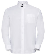 Long sleeve easycare Oxford shirt — White