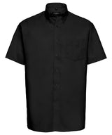 Short sleeve easycare Oxford shirt — Black
