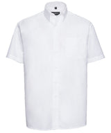 Short sleeve easycare Oxford shirt — White