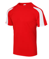 Contrast cool T — Fire Red/Arctic White