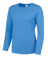 Women's long sleeve cool T — Sapphire Blue