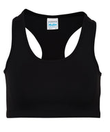 Women's cool sports crop top — Jet Black*