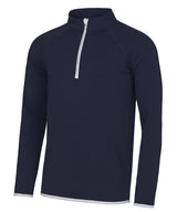 Cool ½ zip sweatshirt — French Navy/Arctic White