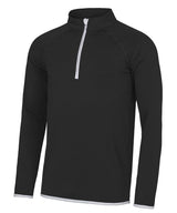 Cool ½ zip sweatshirt — Jet Black/Arctic White