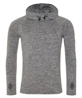 Cool cowl neck top — Grey Melange