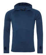Cool cowl neck top — Navy Melange