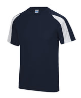 Kids contrast cool T — French Navy/Arctic White