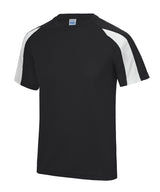 Kids contrast cool T — Jet Black/Arctic White