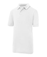 Kids cool polo — Arctic White