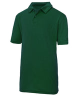 Kids cool polo — Bottle Green