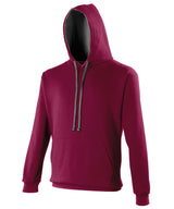 Varsity hoodie — Burgundy/Charcoal*†