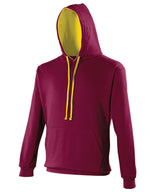 Varsity hoodie — Burgundy/Gold