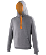 Varsity hoodie — Charcoal/Orange Crush