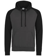 Baseball hoodie — Charcoal/Jet Black