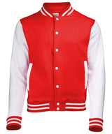 Varsity jacket — Fire Red/White*