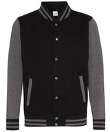 Varsity jacket — Jet Black/Charcoal