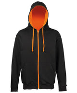Varsity zoodie — Jet Black/Orange Crush