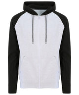 Baseball zoodie — Heather Grey/Jet Black