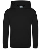 Kids sports polyester hoodie — Jet Black