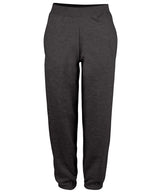 College cuffed sweatpants — Charcoal