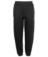 College cuffed sweatpants — Jet Black