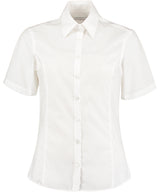Business blouse short-sleeved (tailored fit) — White*