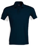 Flags short sleeve bi-colour polo shirt — Navy/White