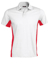 Flags short sleeve bi-colour polo shirt — White/Red