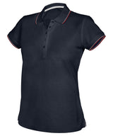 Women's short sleeve polo shirt — Navy