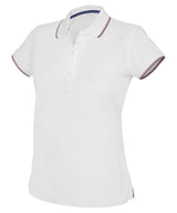Women's short sleeve polo shirt — White