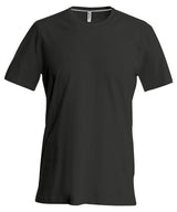 Short-sleeved crew neck T-shirt — Black