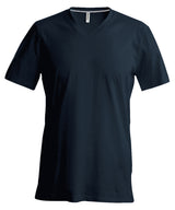Men's short-sleeved V-neck T-shirt — Dark Grey