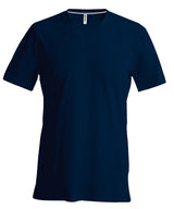 Men's short-sleeved V-neck T-shirt — Navy