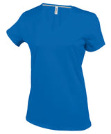 Ladies' short-sleeved V-neck T-shirt — Royal Blue