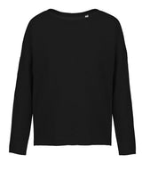 Ladies' oversized sweatshirt — Black