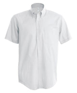 Men's short-sleeved Oxford shirt — White