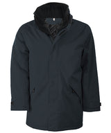 Quilted parka — Dark Grey/Black*